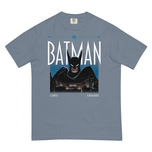 Batman: caped crusader knight watch comfort colors t-shirt - blue jean