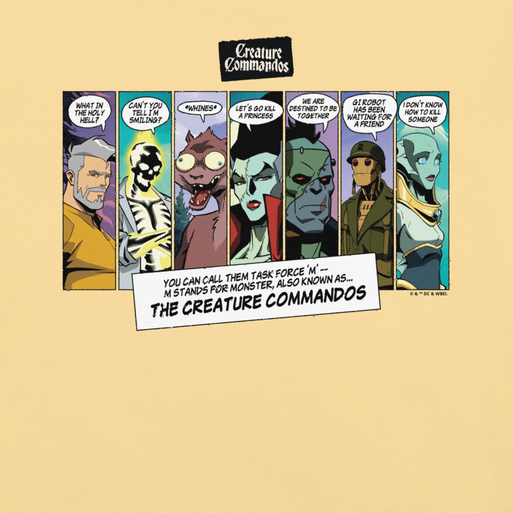 CREATURE COMMANDOS Panels Comfort Colors T-shirt