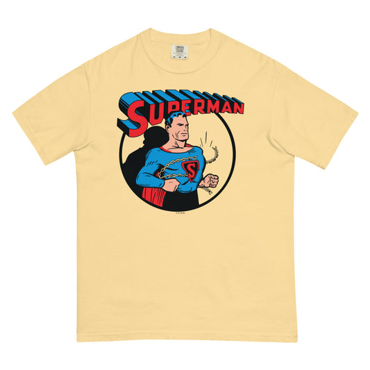 Superman breaking chains comfort colors t-shirt - butter