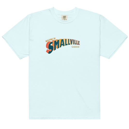 Superman welcome to smallville comfort colors t-shirt - chambray