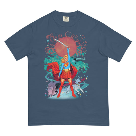 SUPERGIRL Woman Of Tomorrow Comfort Colors T-Shirt Midnight
