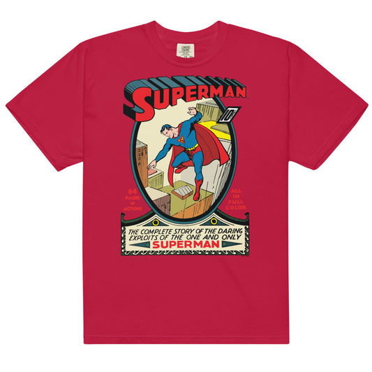 Superman #1 comfort colors t-shirt - red