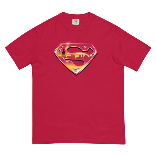 Superman metropolis comfort colors t-shirt - red