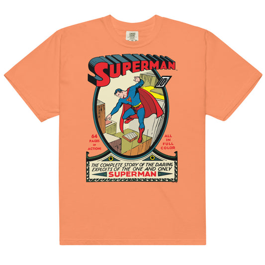 Superman #1 comfort colors t-shirt - terracotta