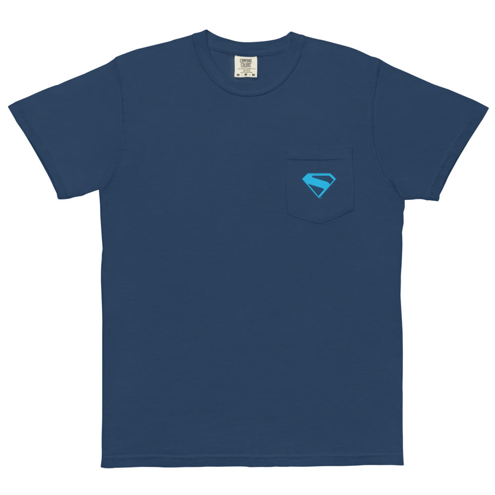 SUPERMAN (2025 Movie) "Look Up" Comfort Colors Pocket T-Shirt
