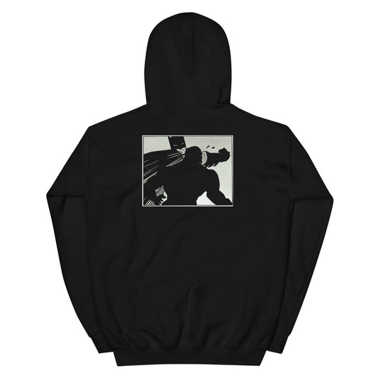 Batman Modern Fight Embroidered Hoodie Black