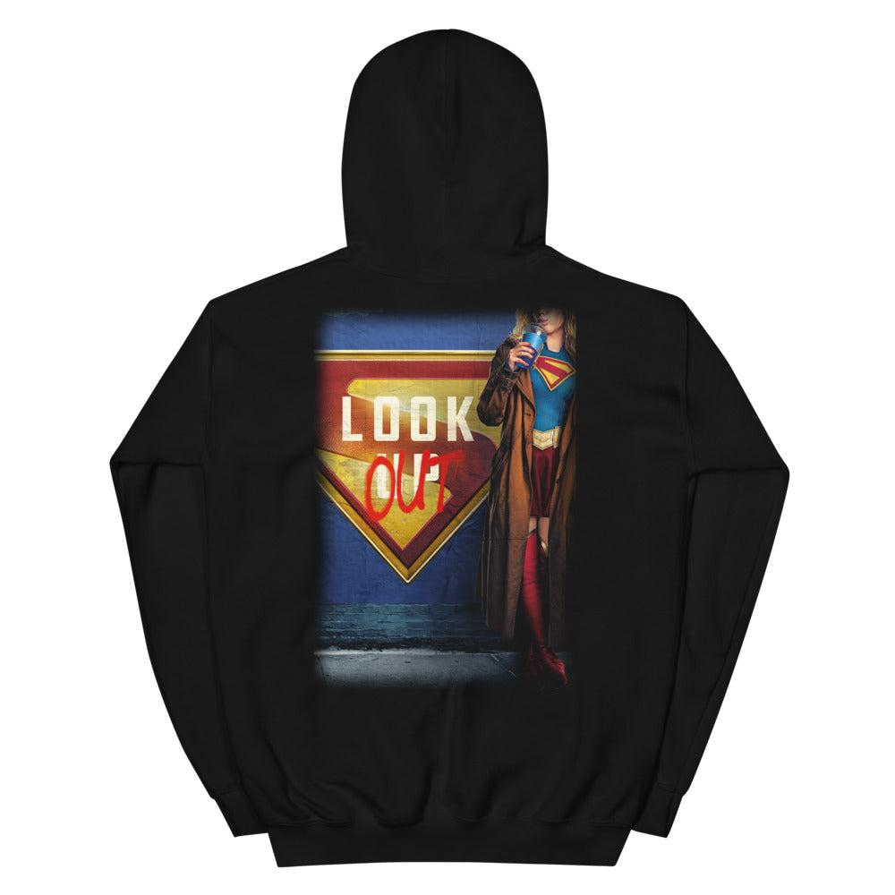SUPERGIRL (2026 Movie) Look Out Hoodie Black