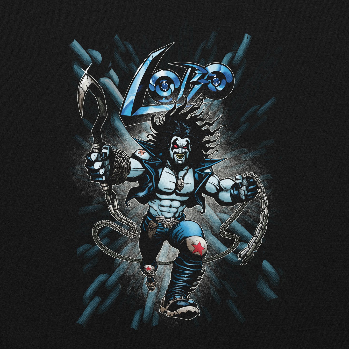 LOBO Embroidered Hoodie The Main Man Classic '90s