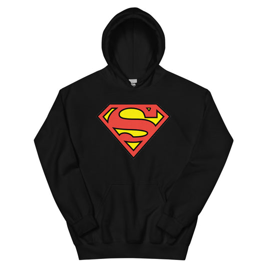 Superman logo hoodie - black