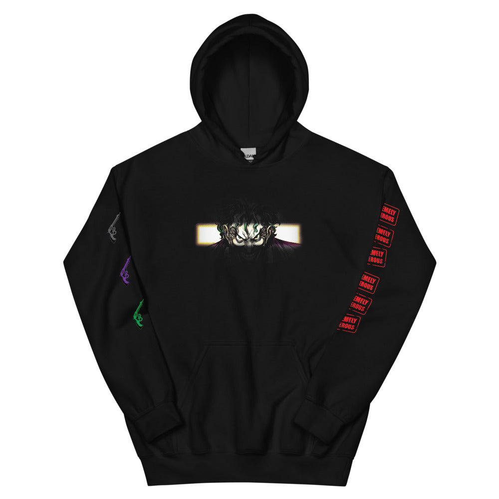 THE JOKER Hoodie "Extremely Dangerous" Black