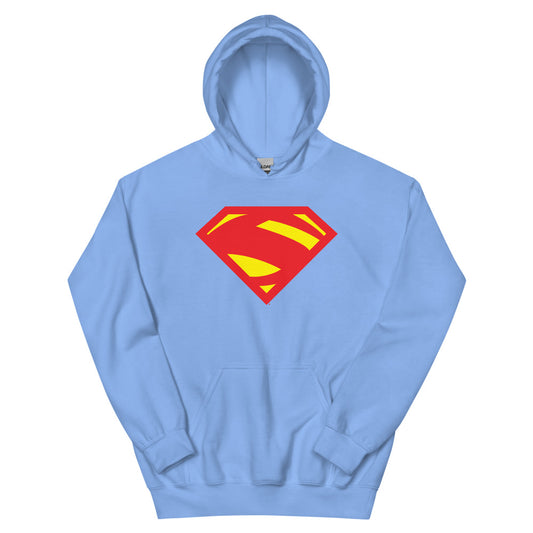 SUPERGIRL #1 Comic Logo Hoodie Carolina Blue