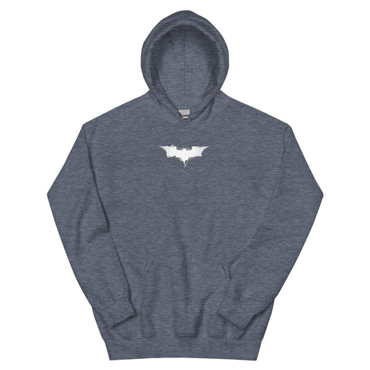 The dark knight rises logo hoodie - heather sport dark navy