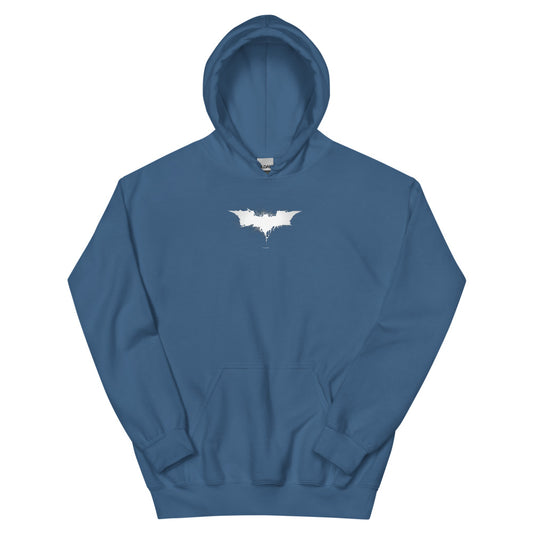 The dark knight rises logo hoodie - indigo blue