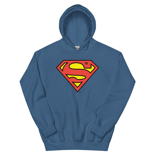 Superman logo hoodie - indigo blue