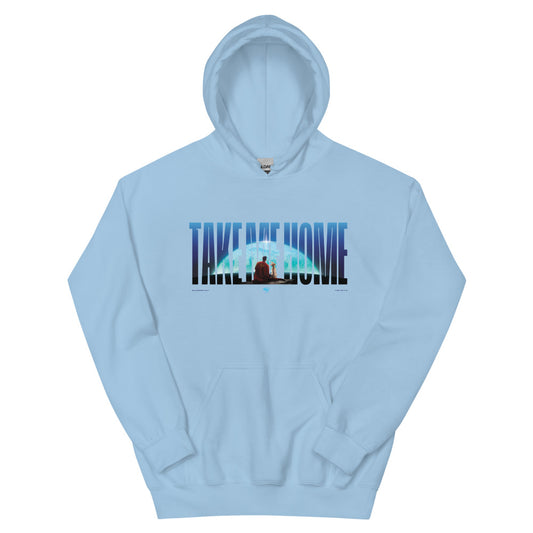 Superman (2025 movie) take me home hoodie - light blue