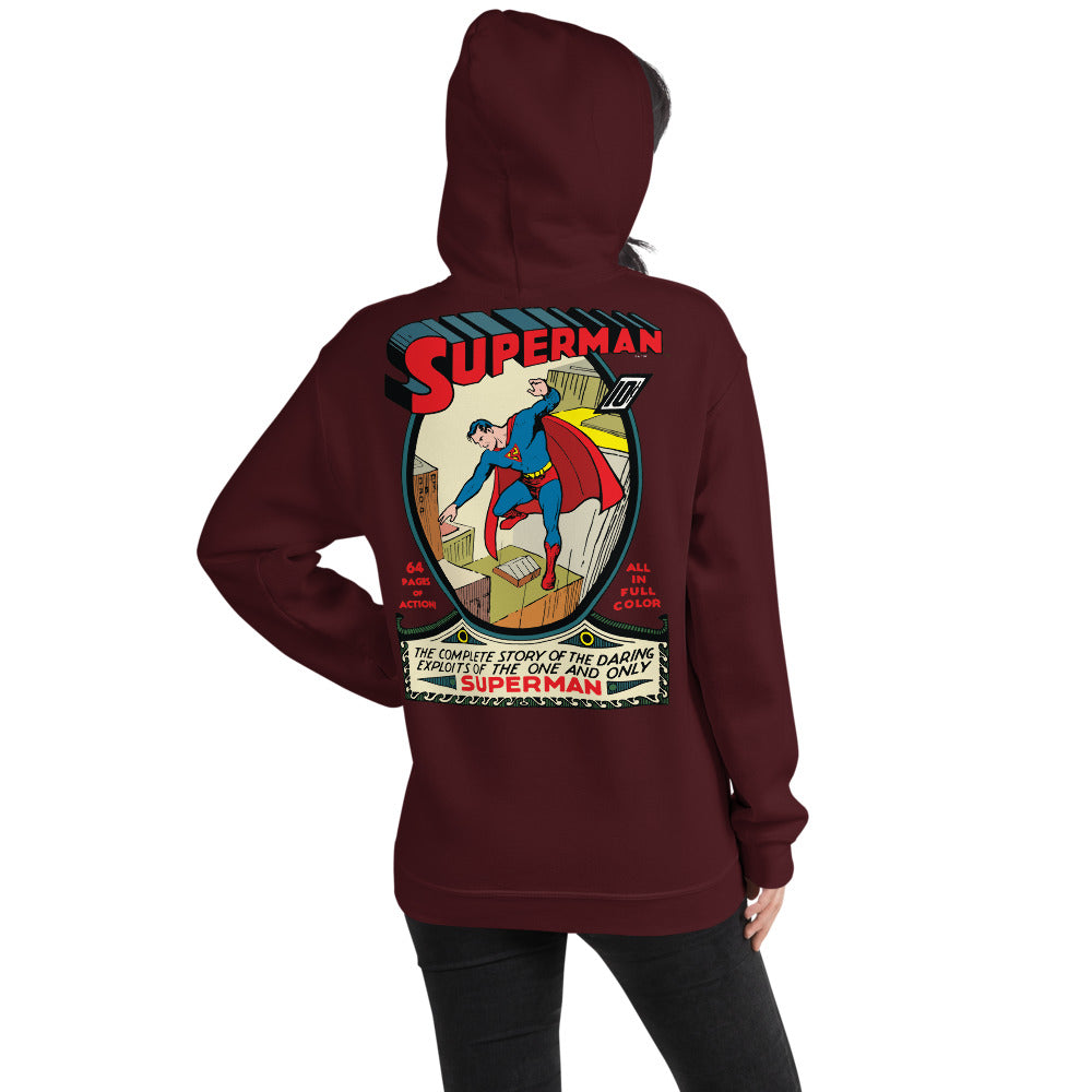 SUPERMAN #1 Embroidered Hoodie