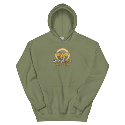 Wonder woman themysciran royalty hoodie - military green