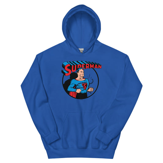 Superman breaking chains hoodie - royal