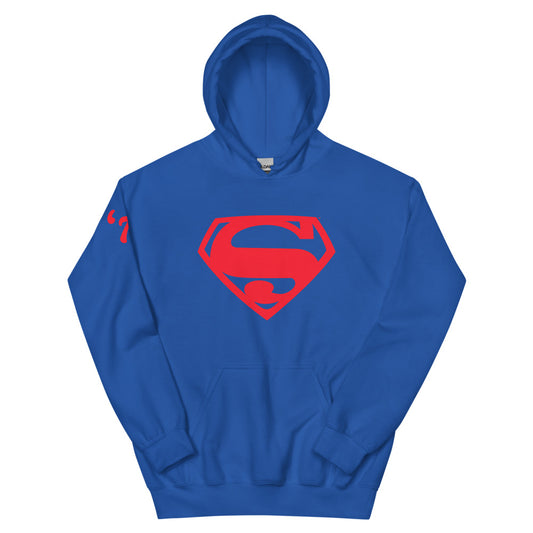 Superman: the movie red logo hoodie - royal