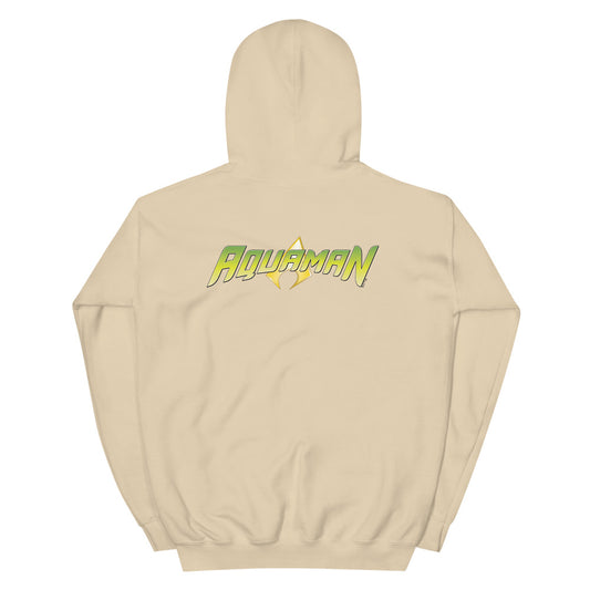 AQUAMAN Logo Embroidered Hoodie Sand