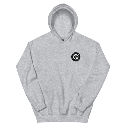 Dc black logo hoodie - grey