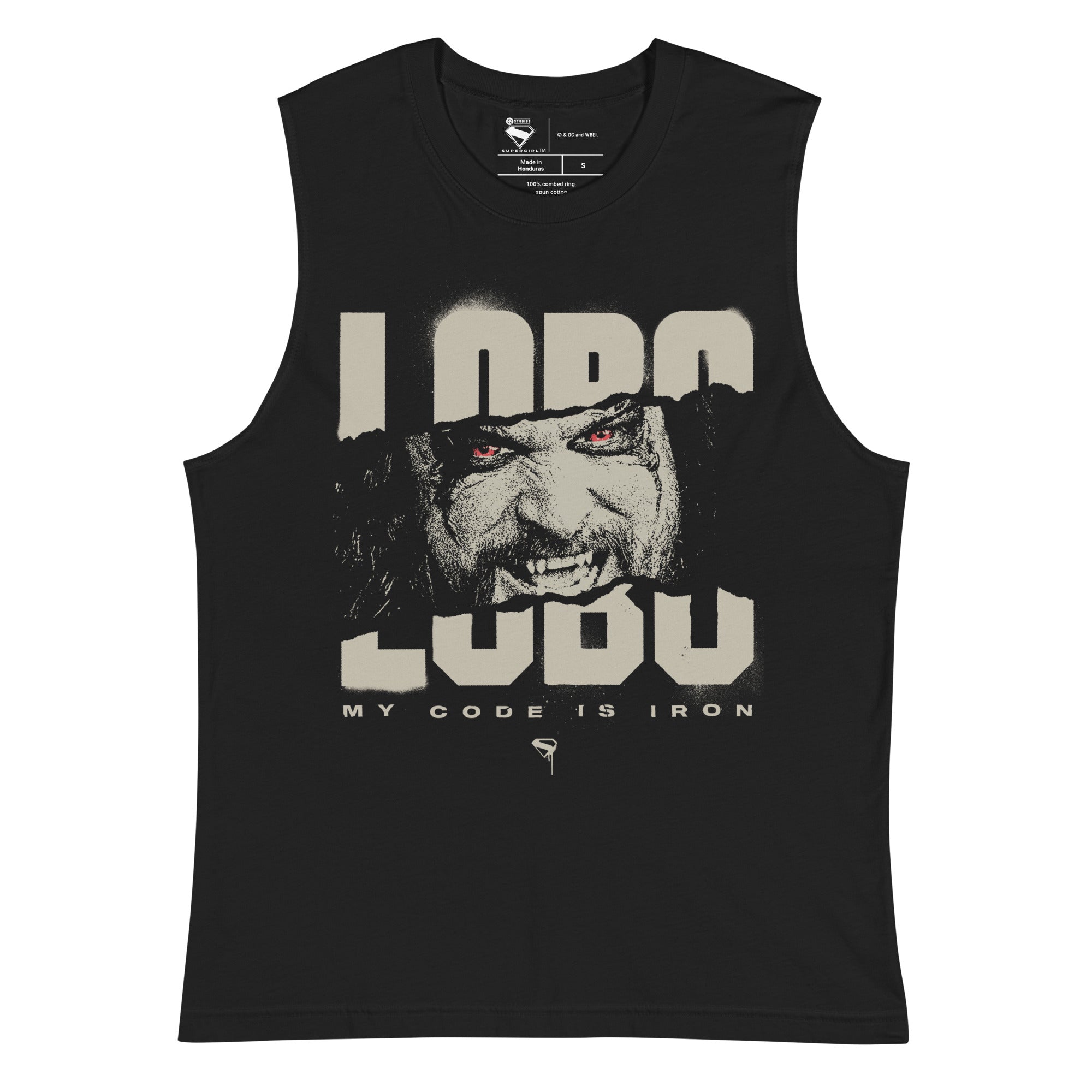 SUPERGIRL (2026 Movie) Muscle Shirt Lobo My Code is Iron – DC Shop