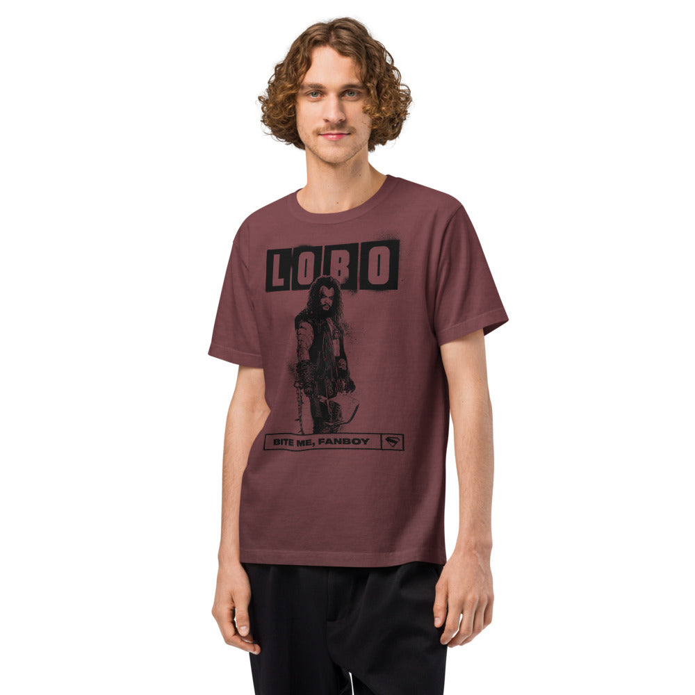 SUPERGIRL (2026 Movie) Lobo Oversized Garment-Dyed T-Shirt "Bite Me, Fanboy"