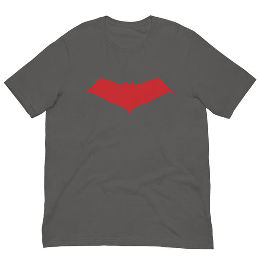 Red hood logo t-shirt - asphalt