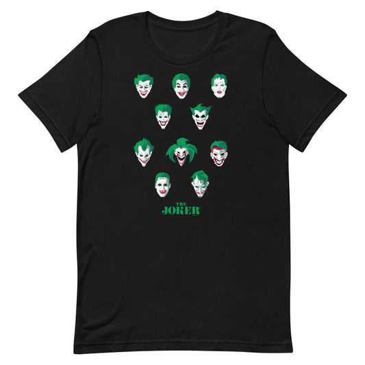 The joker through the ages t-shirt - black