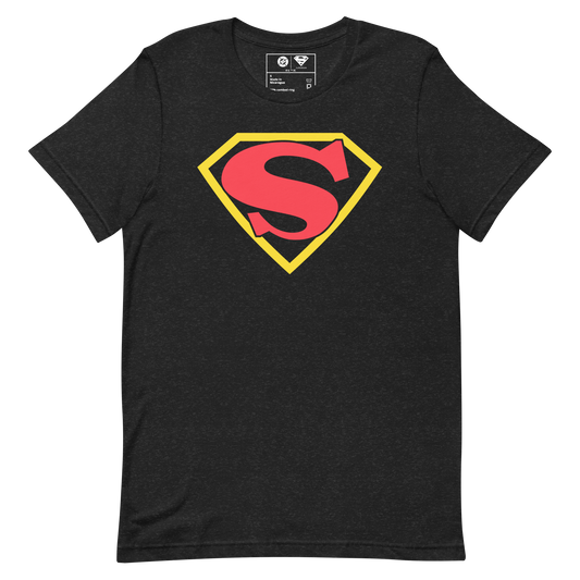 Superman golden age s-shield t-shirt - black heather