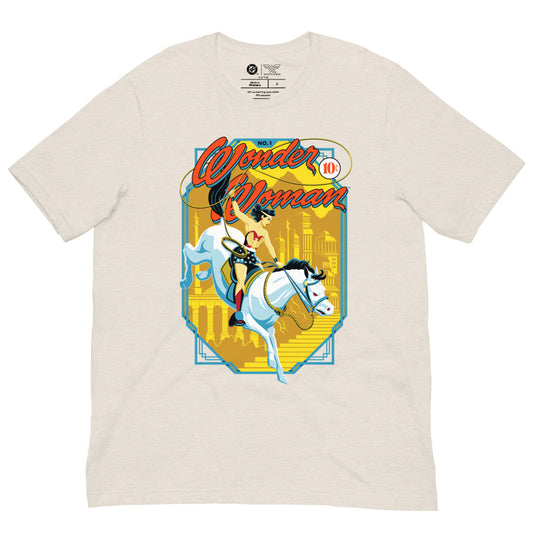 WONDER WOMAN Comic Con Exclusive T-Shirt Heather Dust