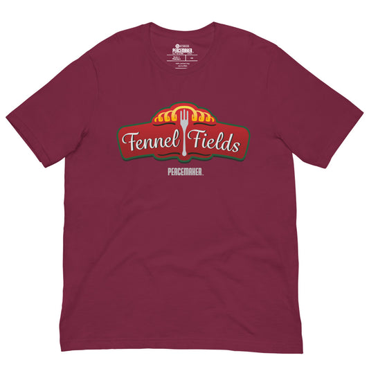 Peacemaker fennel fields t-shirt - maroon