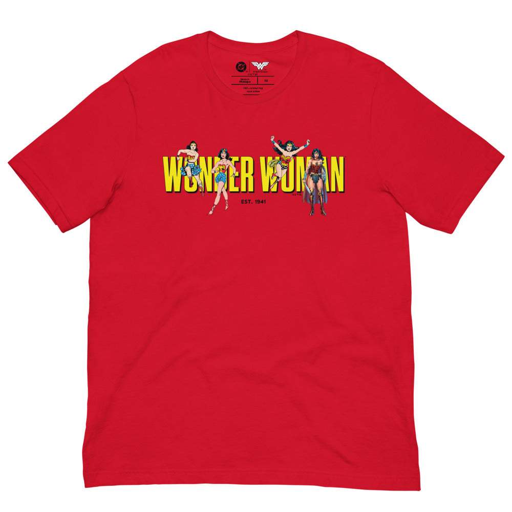 WONDER WOMAN Est. 1941 T-Shirt Red