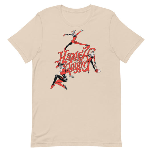 Harley quinn harlequin t-shirt - soft cream