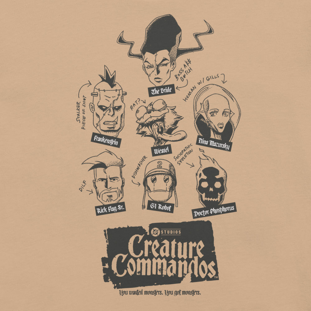 CREATURE COMMANDOS Inside Dope T-shirt