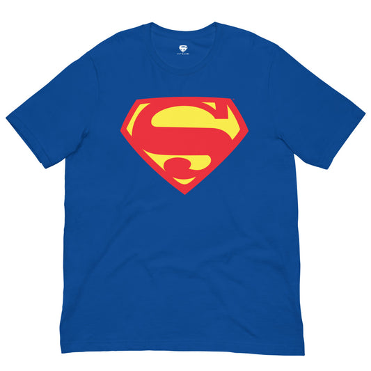 Superman: the movie red & yellow logo t-shirt - true royal