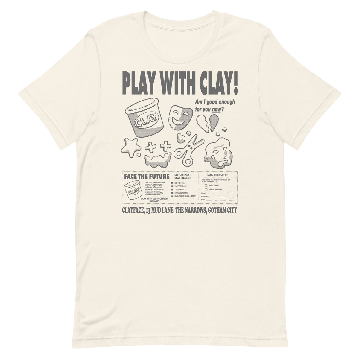 CLAYFACE (2026 Movie) x Canton Studio Play with Clay T-shirt