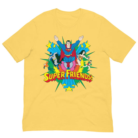 Super friends t-shirt - yellow