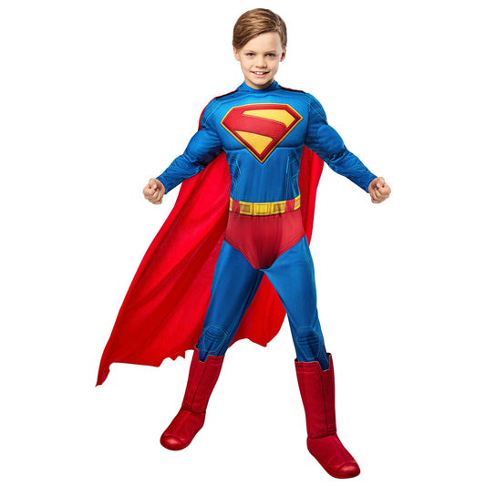 Superman Movie Superman Deluxe Muscle Chest Kids Costume