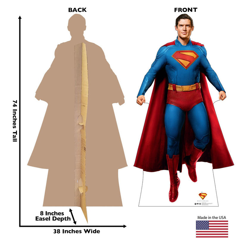 SUPERMAN (2025 Movie) Superman Action Cardboard Cutout Standee – DC Shop