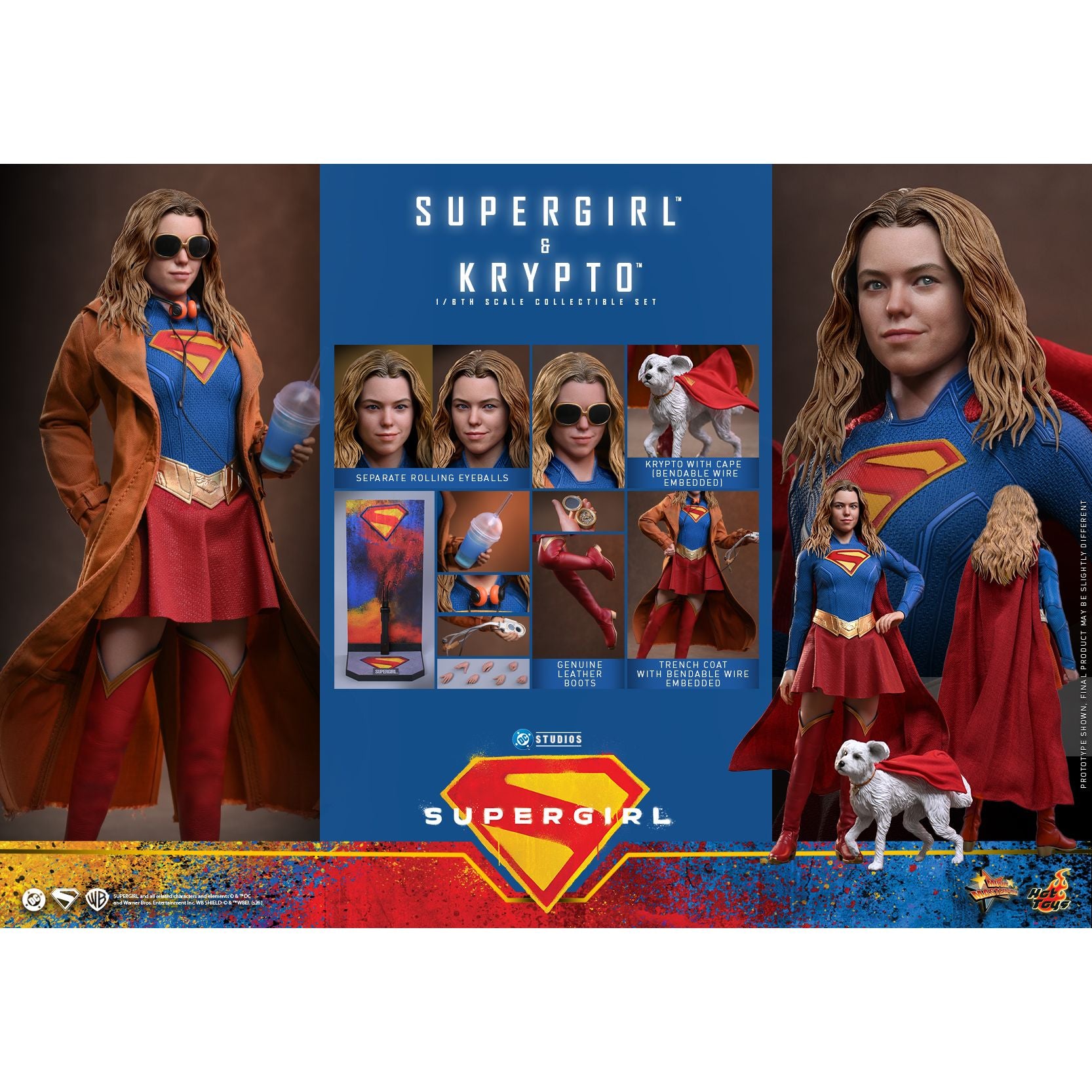 SUPERGIRL (2026 Movie) Supergirl & Krypto Sixth Scale Figure Set by Hot Toys-22