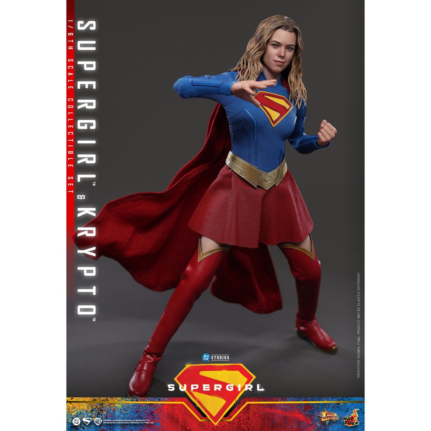SUPERGIRL (2026 Movie) Supergirl & Krypto Sixth Scale Figure Set by Hot Toys-5