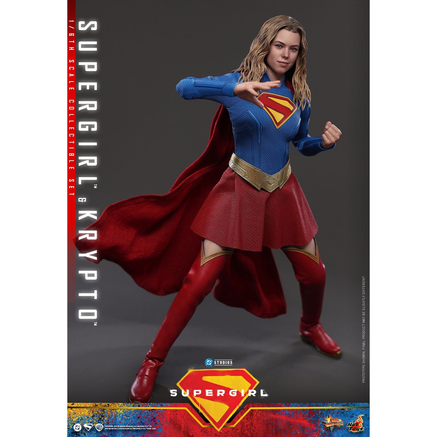 SUPERGIRL (2026 Movie) Supergirl & Krypto Sixth Scale Figure Set by Hot Toys-5