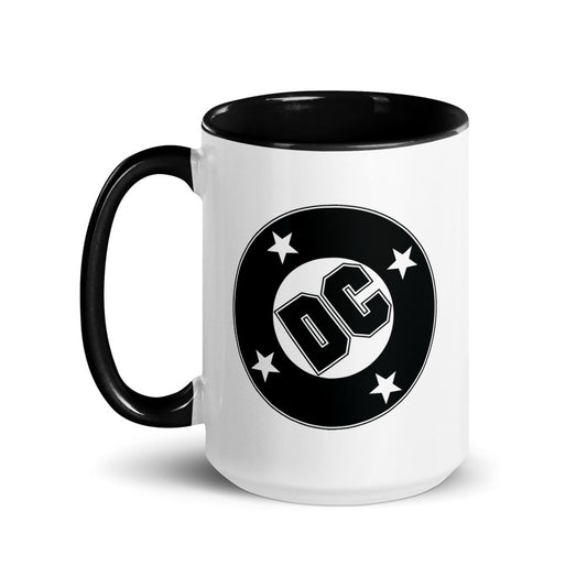 Dc logo two-tone mug - black