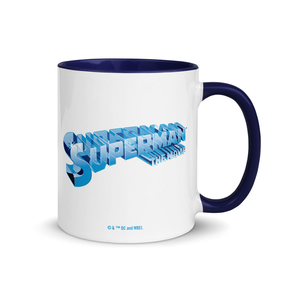 SUPERMAN: THE MOVIE Crystal Blue Logo Two-tone Mug