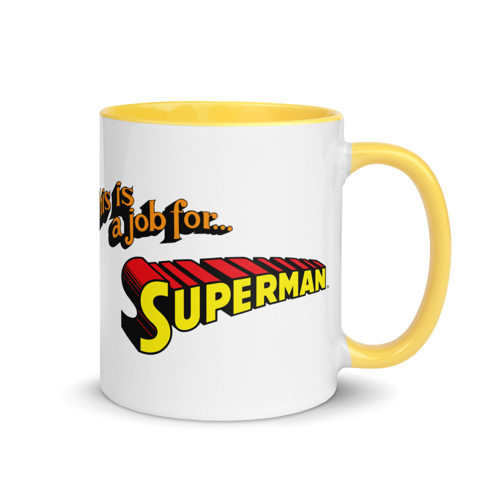 SUPERMAN This is a Job for… Two-tone Mug