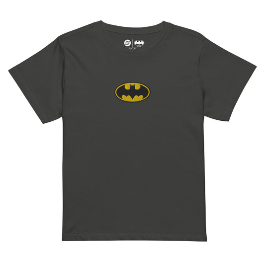 BATMAN Logo Embroidered Women's High-waisted T-Shirt